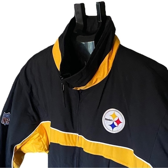 NFL REEBOK PITTSBURGH STEELERS HEAVYWEIGHT Jacket Men’s Size Large Like New ECU - Picture 15 of 16